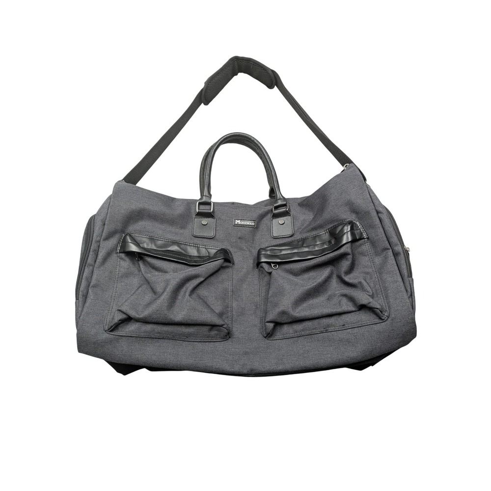 Modoker Gray 23" Garment Duffel Bag Soft Case Shoe Compartment Men Travel Bag